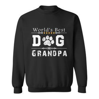 Mens Worlds Best Dog Grandpa Sweatshirt - Monsterry