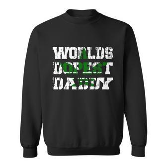 Mens Worlds Dopest Dad Trippy And High Marijuana Stoner Sweatshirt - Monsterry