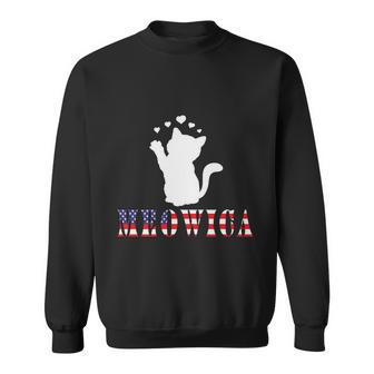 Meowica American Flag 4Th Of July Cat Day Sweatshirt - Monsterry CA