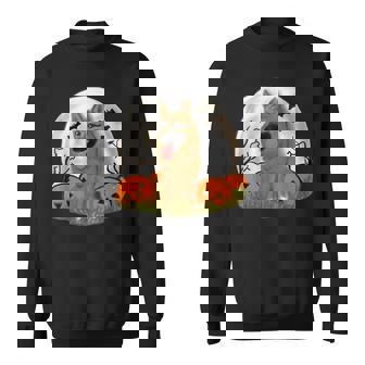 Merchpole Dog Lovers Halloween Trick Or Treat Funny Sweatshirt - Seseable