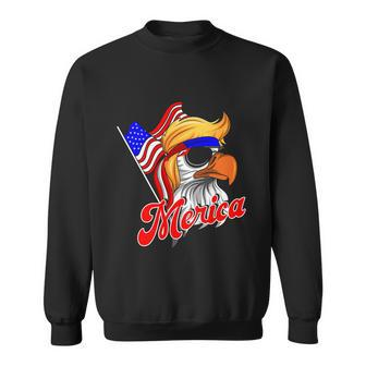 Merica Patriotic Eagle Mullet 4Th Of July American Flag Great Gift Sweatshirt - Monsterry CA