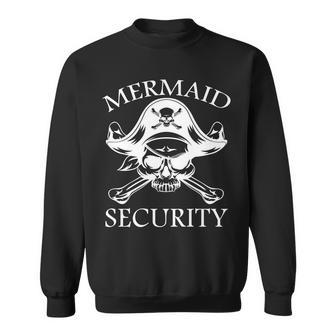 Mermaid Security Pirate Skull Sweatshirt - Monsterry AU