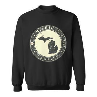 Michigan Lansing Retro Sweatshirt - Thegiftio UK