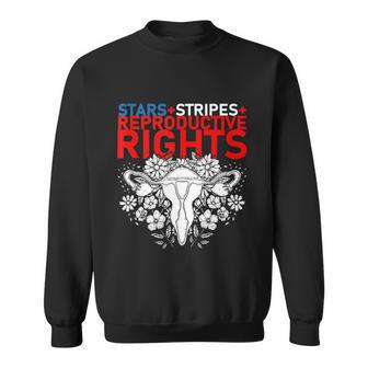 Mind Your Own Uterus Stars Stripes Reproductive Rights Sweatshirt - Monsterry
