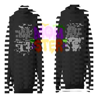 Momster Halloween Design Funny Mom Halloween Tee Momster Sweatshirt Men Women Sweatshirt Graphic Print Unisex - Thegiftio