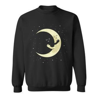 Moon Hug Sky Filled With Stars Sweatshirt - Monsterry AU
