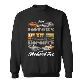 Motown Mopower Cruisin Woodward Ave 2022 Classic Cars Graphic Design Printed Casual Daily Basic Sweatshirt - Thegiftio UK