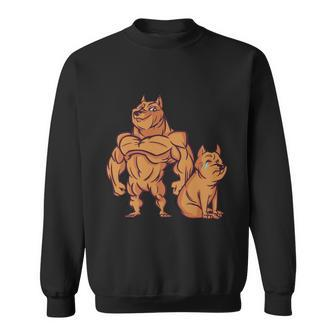 Muscular Dog Graphic Design Printed Casual Daily Basic Sweatshirt - Thegiftio UK