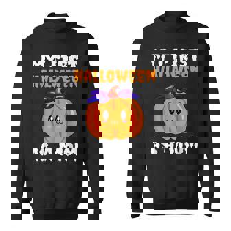 My First Halloween As A Mom Cute New Mom Pumpkin Men Women Sweatshirt Graphic Print Unisex - Thegiftio
