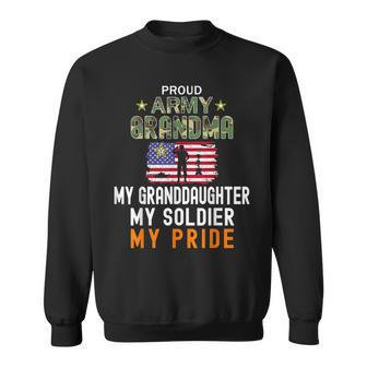 My Granddaughter Is A Soldier Hero-Proud Army Grandma Army Sweatshirt - Thegiftio UK