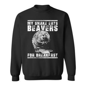 My Snake Eats Beavers Sweatshirt - Seseable