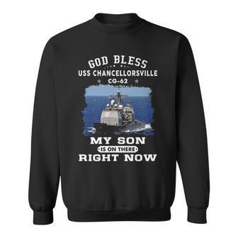My Son Is On Uss Chancellorsville Cg Sweatshirt - Monsterry UK