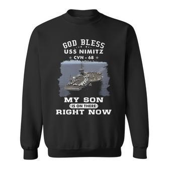 My Son Is On Uss Nimitz Cvn Sweatshirt - Monsterry