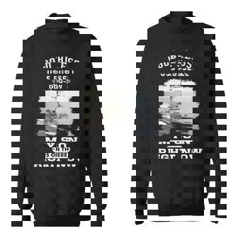 My Son Is On Uss Russell Ddg Sweatshirt - Monsterry