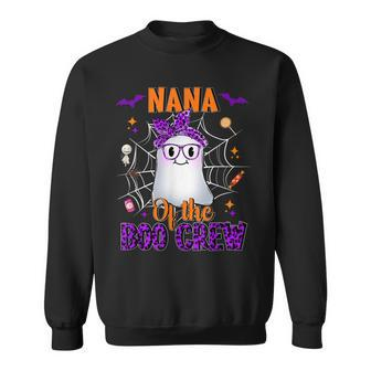 Nana Boo Crew Ghost Funny Matching Family Grandma Halloween V2 Sweatshirt - Seseable