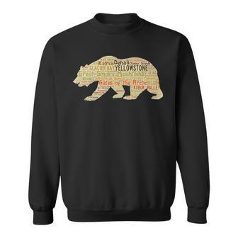 National Parks 59 National Parks Bear Hiking Outdoors Sweatshirt - Thegiftio UK