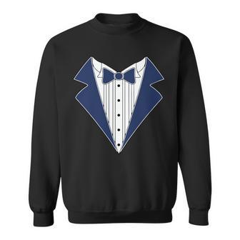 Navy Tux Tuxedo Sweatshirt - Monsterry DE