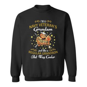 Navy Veterans Grandson Sweatshirt - Monsterry UK