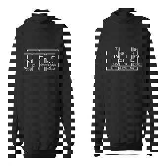 Nerdy Chemistry Periodic Table Sweatshirt - Thegiftio