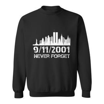 Never Forget 911 20Th Anniversary Patriot Memorial Day Graphic Design Printed Casual Daily Basic Sweatshirt - Thegiftio UK