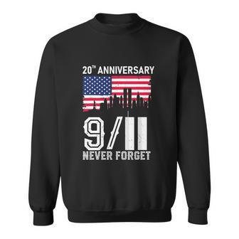 Never Forget Day Memorial 20Th Anniversary 911 Patriotic Graphic Design Printed Casual Daily Basic Sweatshirt - Thegiftio UK