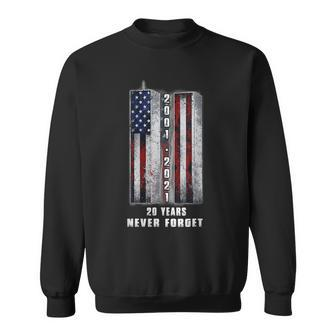 Never Forget Patriotic 911 American Flag Retro Vintage Sweatshirt - Thegiftio UK