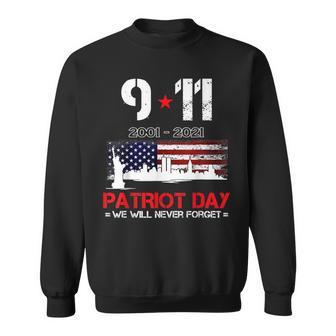 Never Forget Sept 11 20Th Anniversary Patriot Memorial Day Sweatshirt - Thegiftio UK