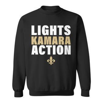 New Orleans Lights Kamara Action Funny Football Sweatshirt - Thegiftio UK