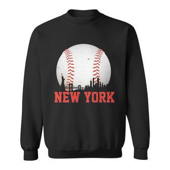 New York Skyline Baseball Sports Fan Sweatshirt - Monsterry UK