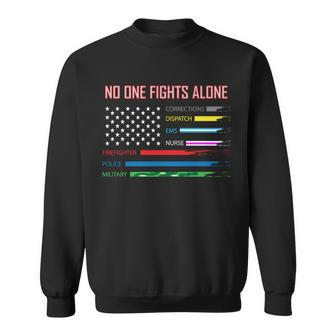 No One Fights Alone Tshirt Sweatshirt - Monsterry DE
