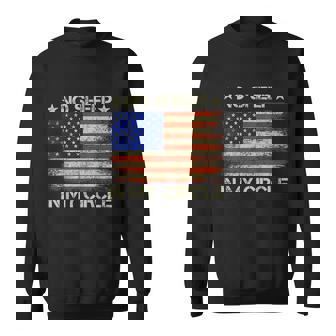 No Sheep In My Circle Us Flag Vintage Design Graphic Design Printed Casual Daily Basic Sweatshirt - Thegiftio