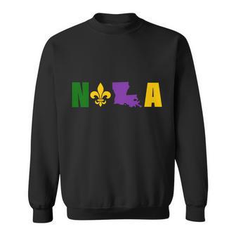 Nola Mardi Gras New Orleans Sweatshirt - Monsterry DE