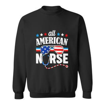 Nurse 4Th Of July Patriotic Usa Flag Nursing Sweatshirt - Monsterry