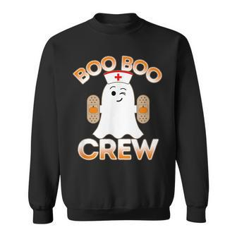 Nurse Halloween Shirt For Hospital School Nurse Boo Boo Crew Men Women Sweatshirt Graphic Print Unisex - Thegiftio UK
