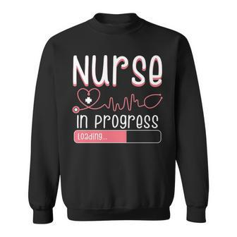 Nurse In Progress Nursing Student Future Nurse Sweatshirt - Thegiftio UK