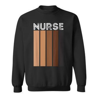 Nurse Melanin Afro Queen Black History Month Afro Nurse Sweatshirt - Thegiftio UK