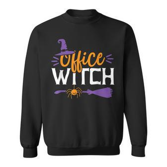 Office Witch School Secretary Teacher Halloween Appreciation Men Women Sweatshirt Graphic Print Unisex - Thegiftio UK