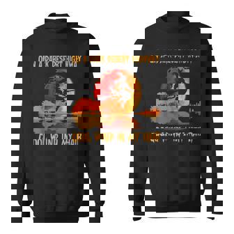 On A Dark Desert Highway Witch Feels Cool Wind In My Hair Sweatshirt - Thegiftio