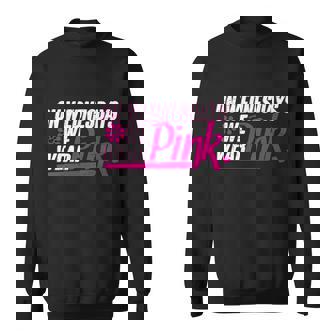 On Wednesday We Wear Pink Graphic Design Printed Casual Daily Basic Sweatshirt - Thegiftio