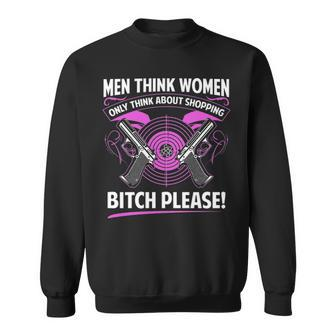 Only Think About Shopping Sweatshirt - Seseable