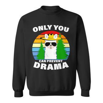 Only You Can Prevent Drama Llama Sweatshirt - Monsterry