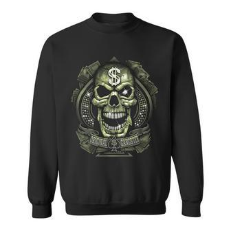 Original Gangster Skull Bling Sweatshirt - Monsterry UK
