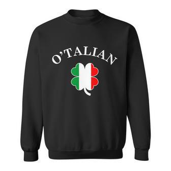 Otalian Italian Irish Shamrock St Patricks Day Sweatshirt - Thegiftio UK