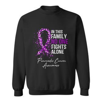 Pancreatic Cancer Awareness This Family No One Fights Alone Gift Sweatshirt - Monsterry DE
