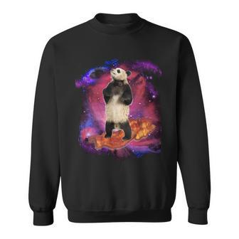 Panda Surfing Bacon In Space Tshirt Sweatshirt - Monsterry