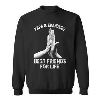 Papa And Grandkids - Best Friends Sweatshirt - Seseable