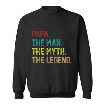 Papa The Man The Myth The Legend Vintage Tshirt Sweatshirt - Monsterry AU