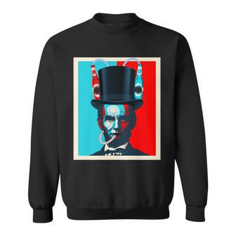 Party With Abe - Abraham Lincoln Drinking Beer Sweatshirt - Monsterry