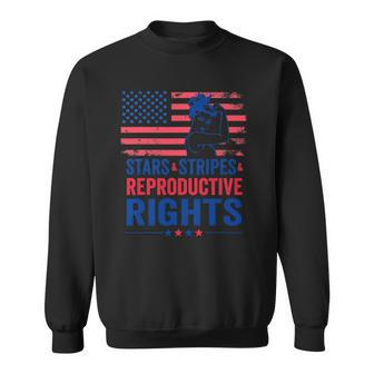 Patriotic 4Th Of July Stars Stripes Reproductive Right Sweatshirt | Mazezy UK