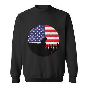Patriotic Cats American Flag 4Th Of July Cat Day Sweatshirt - Monsterry